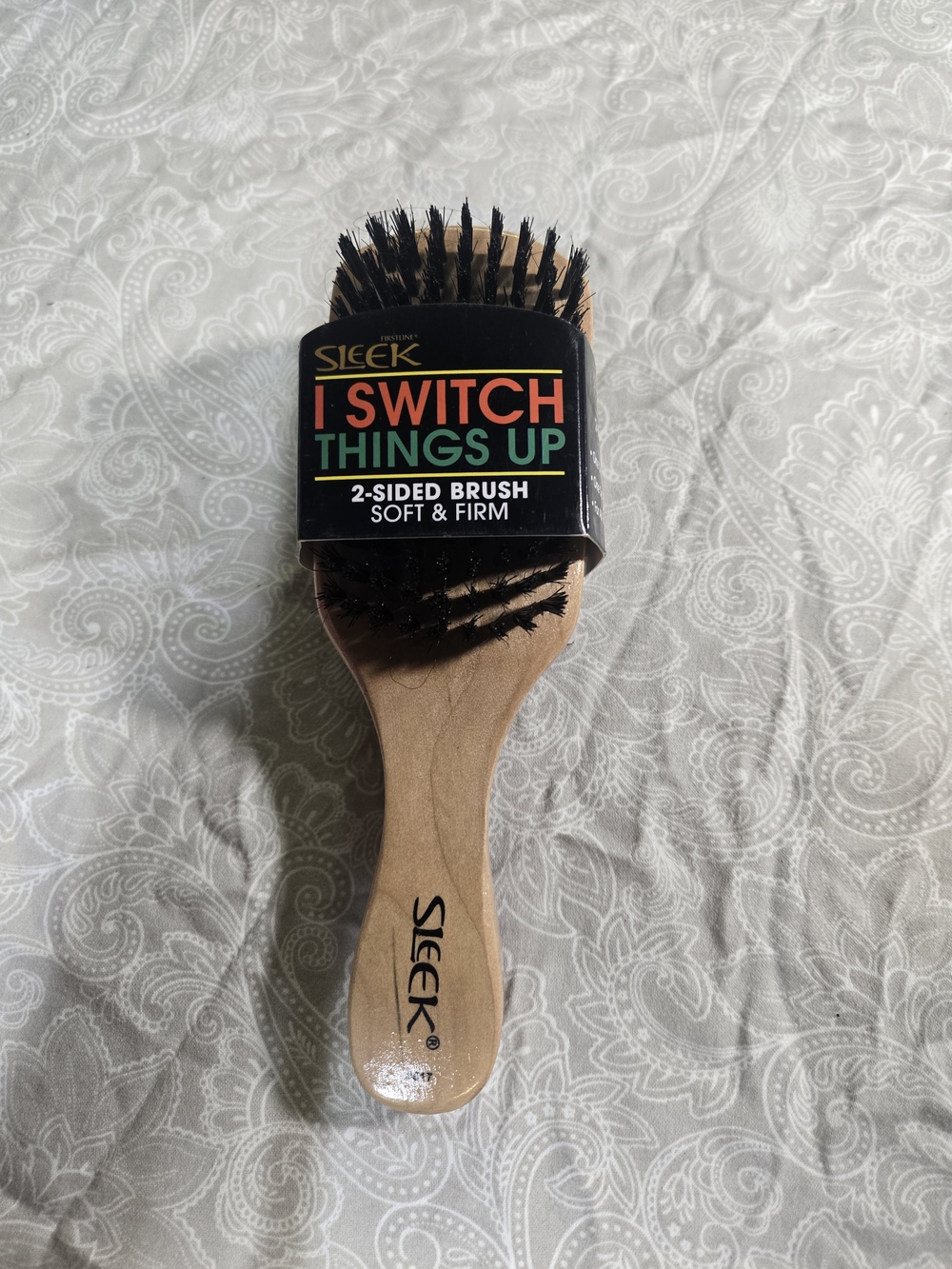Lee Two-Sided Hair Brush - Wood Handle, Black Bristles